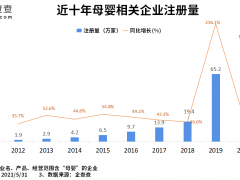 三孩政策或促进母婴行业发展 前5月相关企业注册量暴涨110.4%