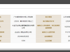 年内第三次！大连万达商管所持新达盟162亿元股权再遭冻结